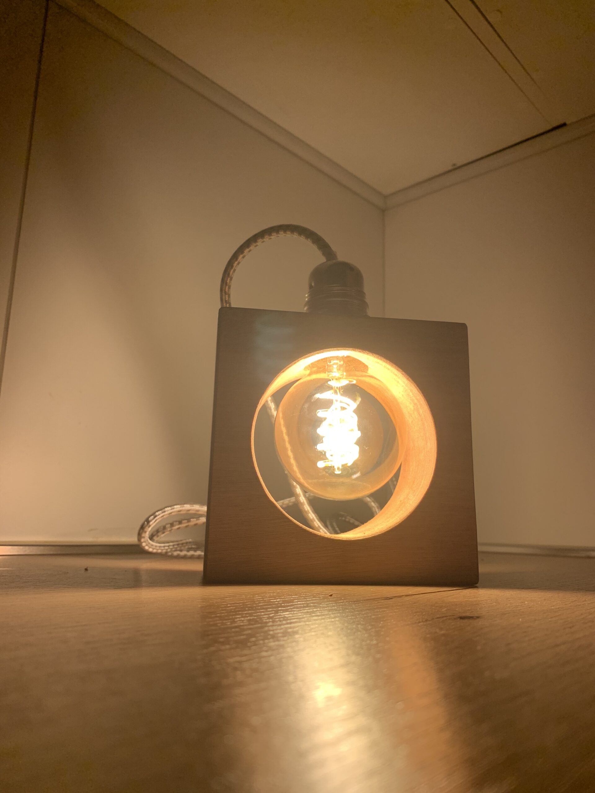 Handcrafted Decorative Wooden Lamp - Image 13